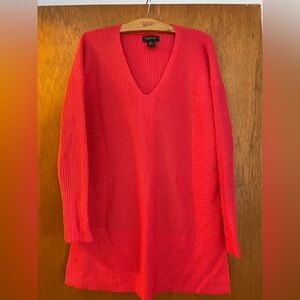 Rachel Zoe v neck long sleeve red sweater women’s large
